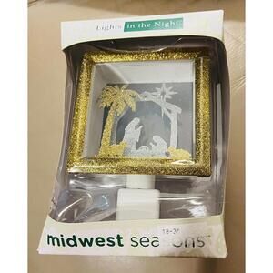 Christmas Night Light Manger New Midwest Seasons  New